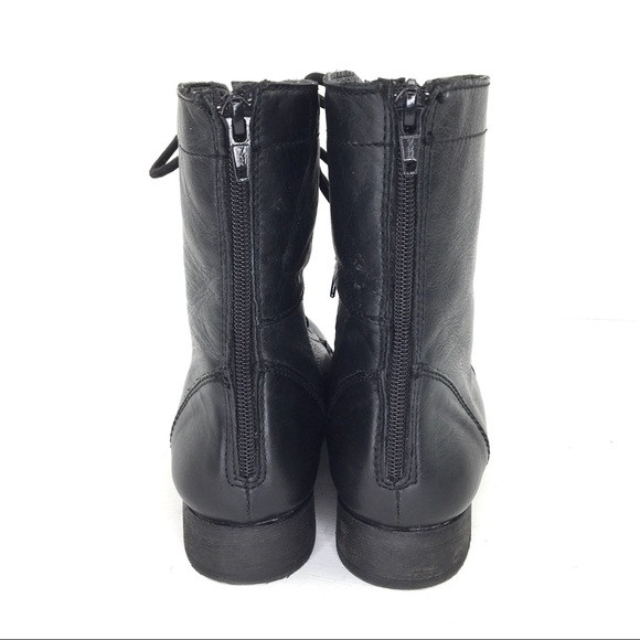 Steve Madden Black P-Kombat Lace Up Boots Size 7M - Picture 8 of 13